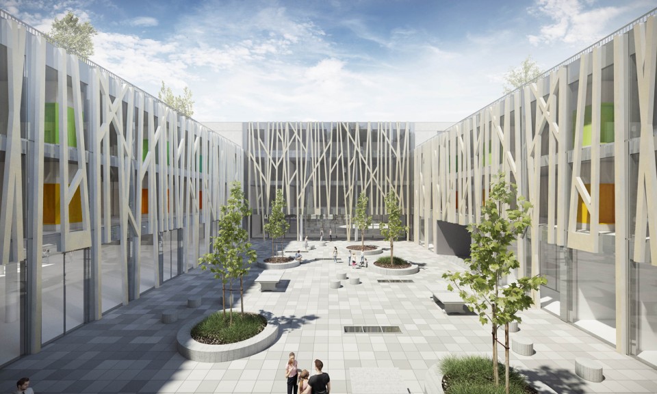 Raum Glück Freiheit entwickelt ein innenarchitektonisches Gestaltungskonzept für die Maria Ward Schule in Nürnberg 